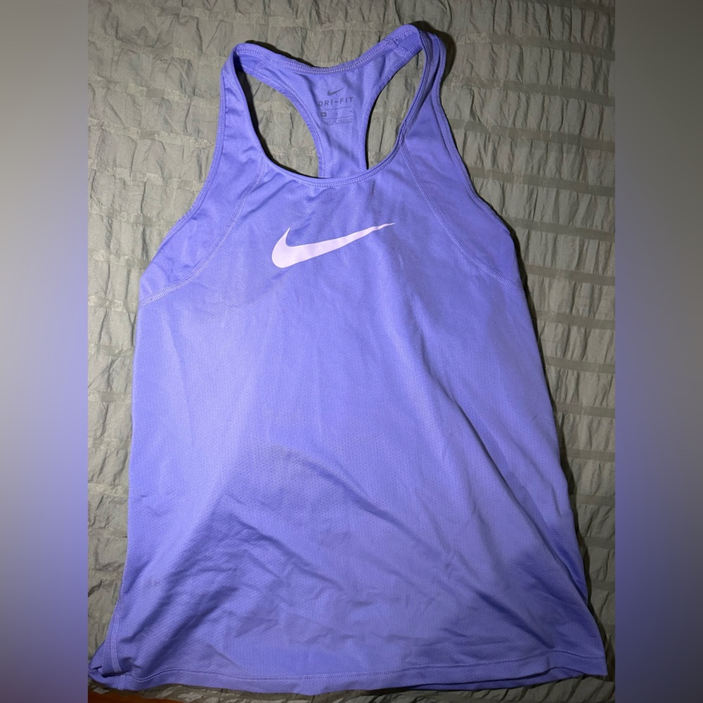 Purple Nike workout running tank racer back lightweight drifit size medium